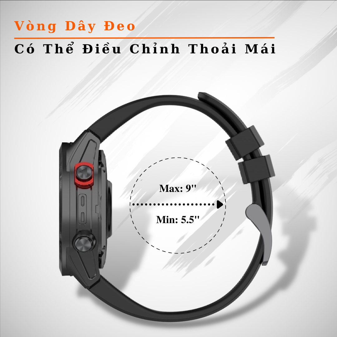 Dây Đeo Thay Thế Dành Cho Đồng Hồ Thông Minh Garmin Quickfit, Kai.N Garmin Sport Armor Band - Hàng Chính Hãng