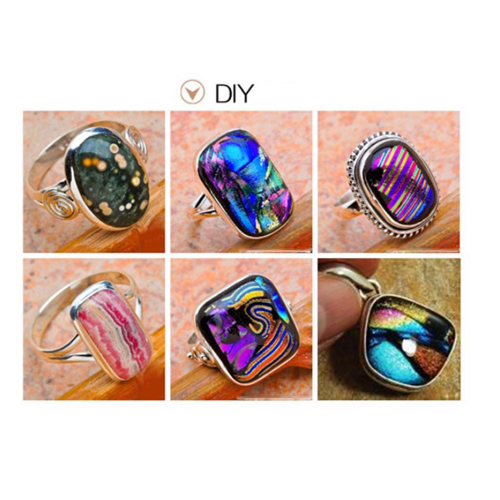 6 Pcs Microwave Kiln Kit Glass Fusing Kit DIY Jewellery Art Making Findings