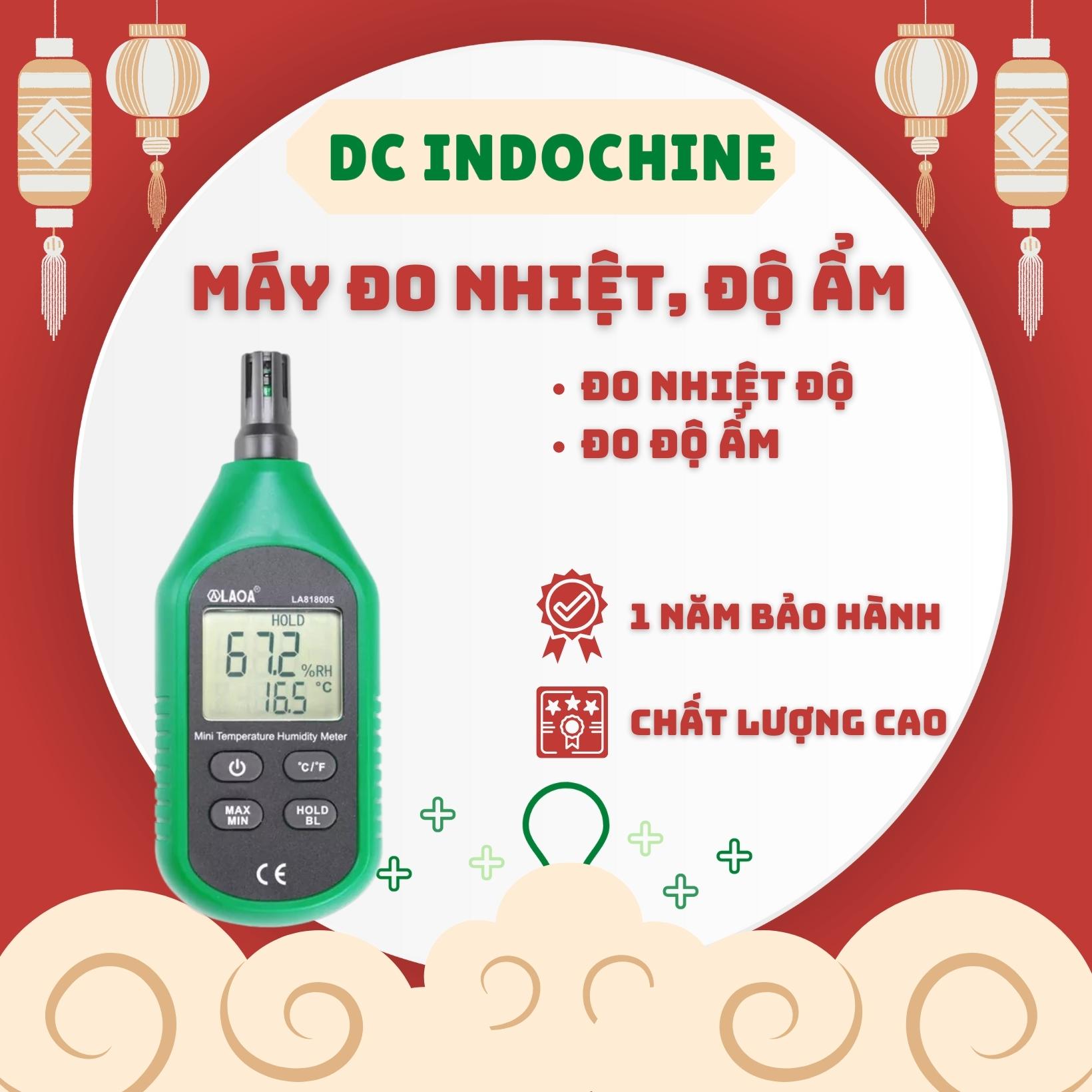 Máy đo nhiệt độ, độ ẩm tương đối LAOA LA818005, hàng chính hãng