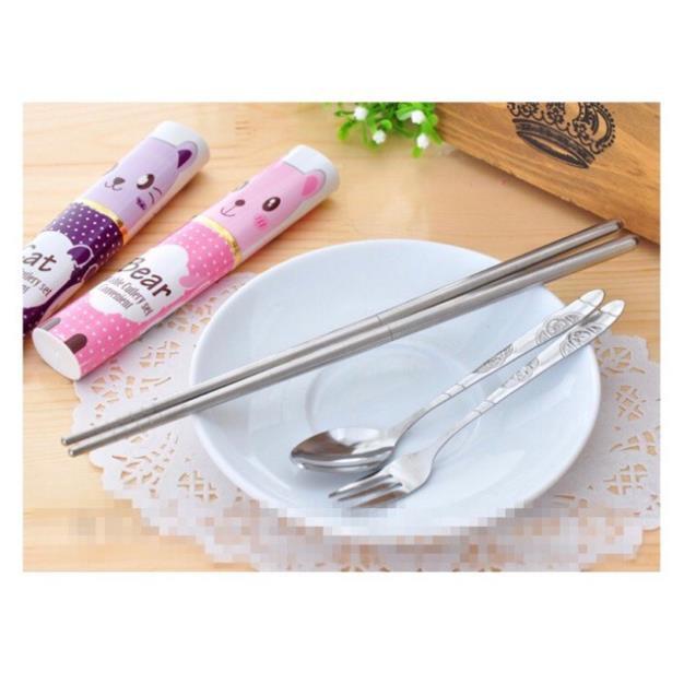 Bộ thìa dĩa đũa tiện lợi