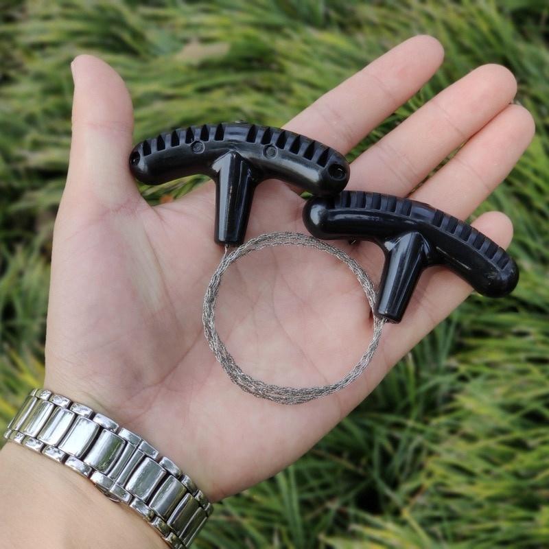 Field Survival Manual Wire Rope Chain Saw Practical Portable Emergency Equipment Survival Wire Saw Outdoor Camping Hiking