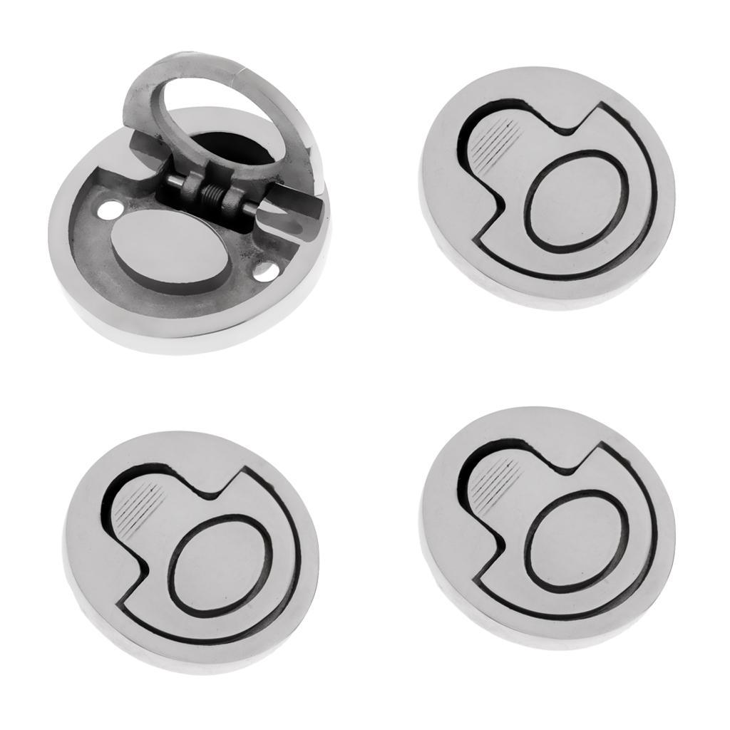 Set 4 Marine Boat Hardware Flush Fitting Lifting Pull Lift Handle