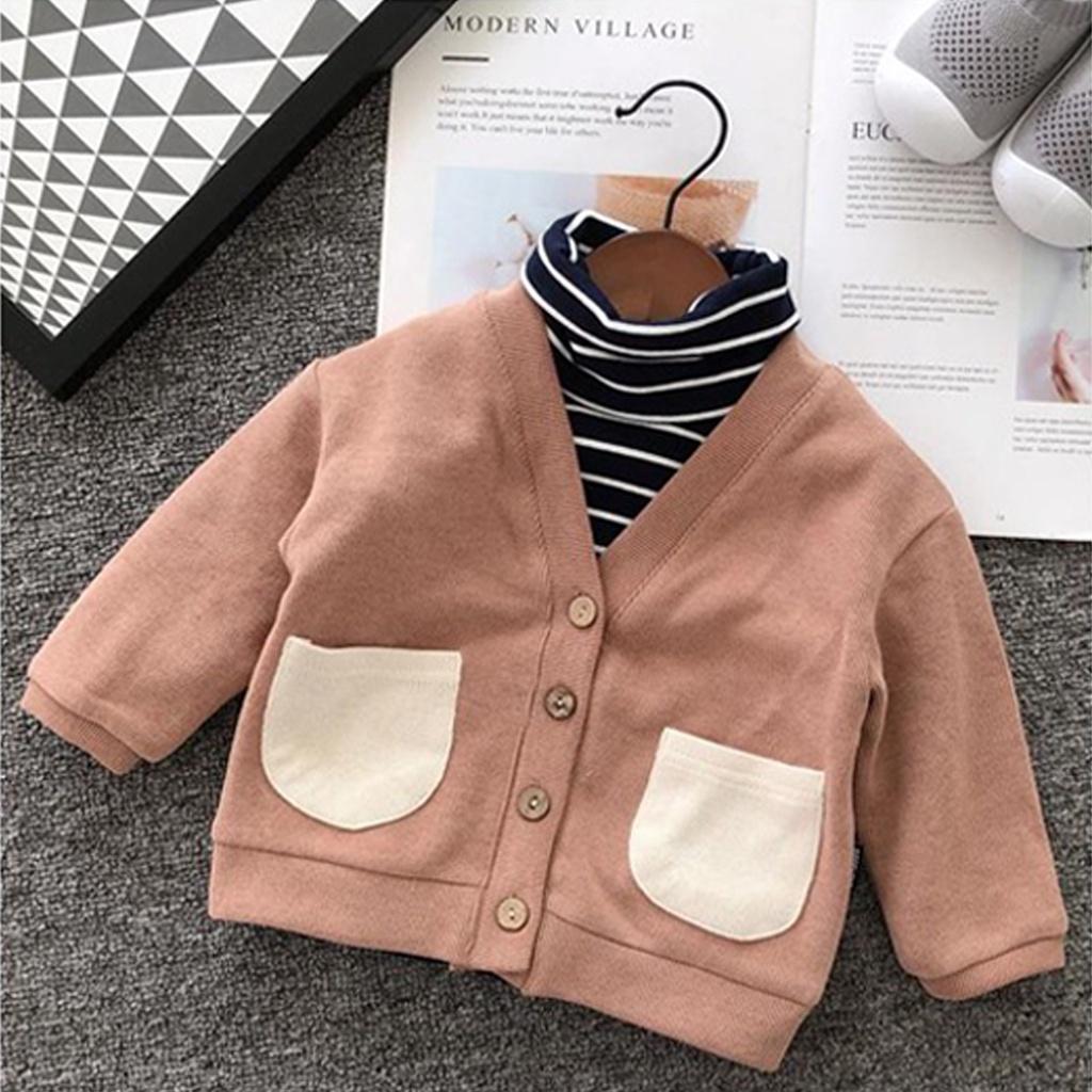 Áo khoác cardigan cho bé ROSY KIDS, Áo khoác cotton cho bé chuẩn hàng xuất khẩu cho bé từ 6-20kg