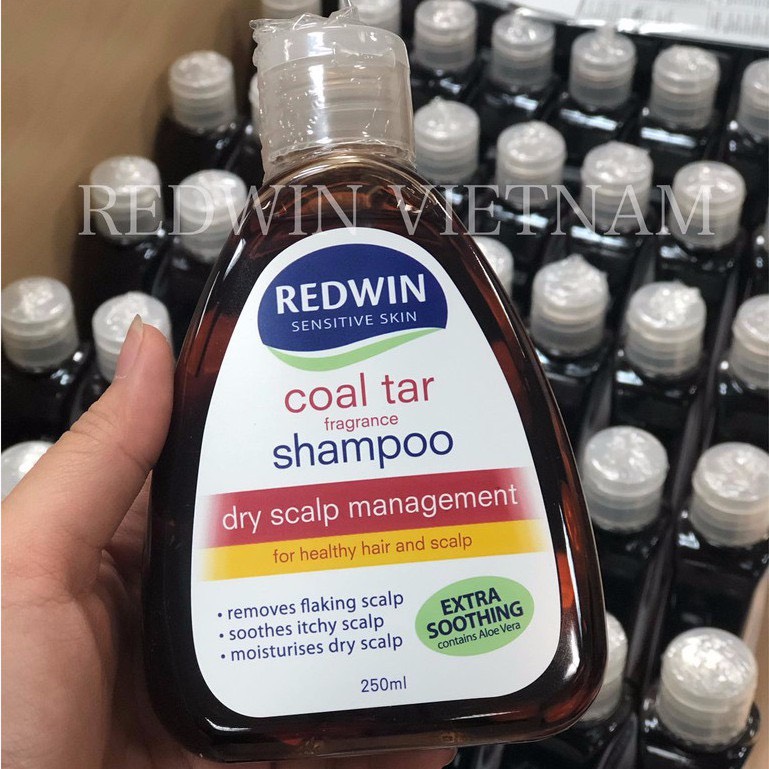 Dầu gội hỗ trợ viêm da tiết bã Redwin Coal Fragrance Shampoo 