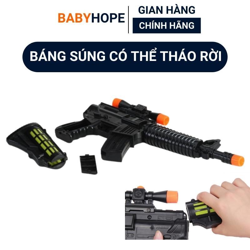 Súng đồ chơi trẻ em AK chạy pin có nhạc đèn đồ chơi Nhíp Shop - Nhíp Shop