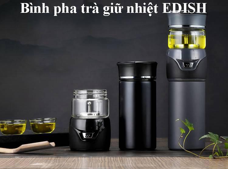 Bình Pha Trà Kiêm Giữ Nhiệt Đa Năng Edish Dung Tích 450ml - HÀNG CHÍNH HÃNG, Công Nghệ Đức, Giữ Nhiệt Lâu