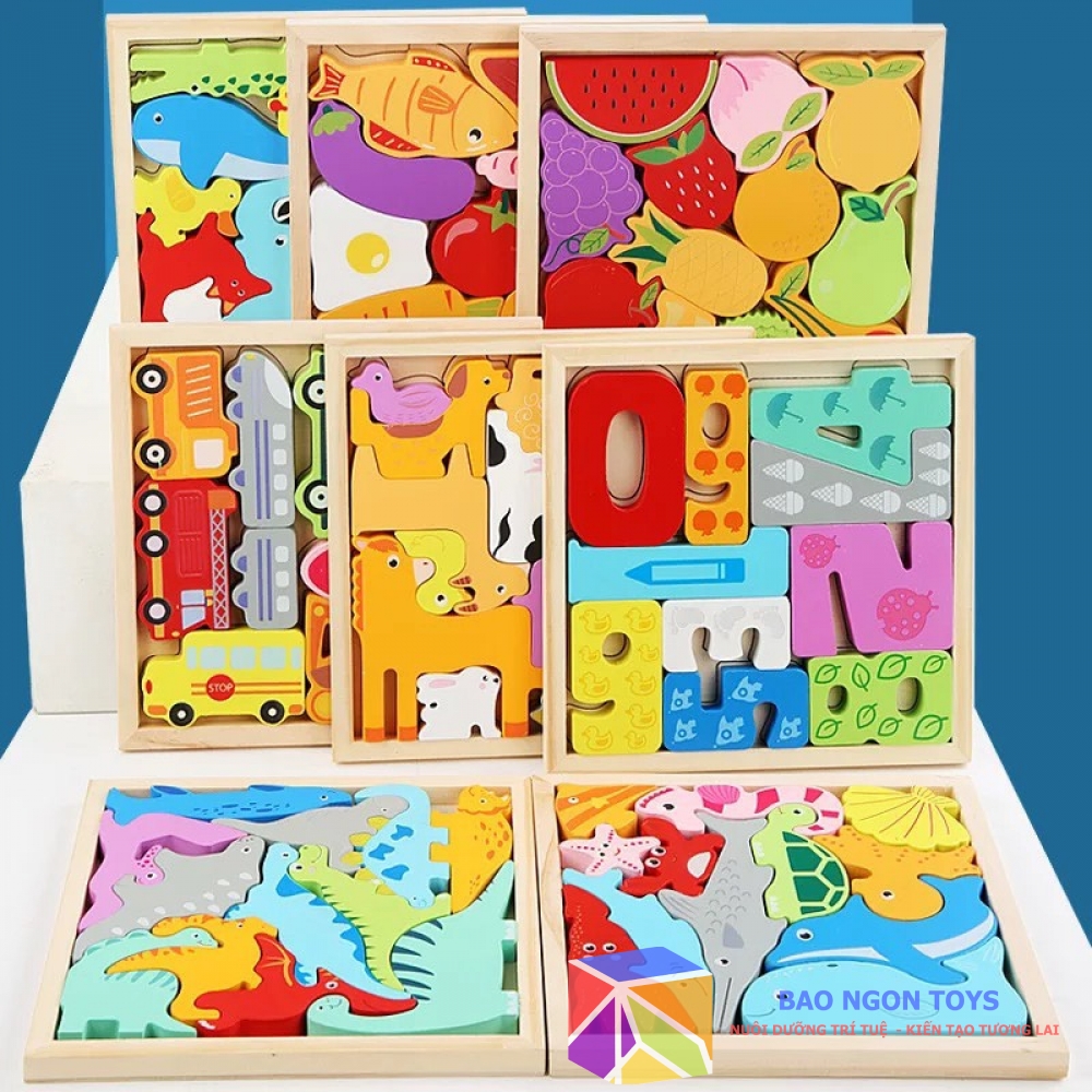 ĐỒ CHƠI XẾP HÌNH THÔNG MINH NHIỀU CHỦ ĐỀ GIÚP BÉ PHÁT TRIỂN TRÍ TUỆ, ĐỒ CHƠI PUZZLE CHO BÉ - DG74