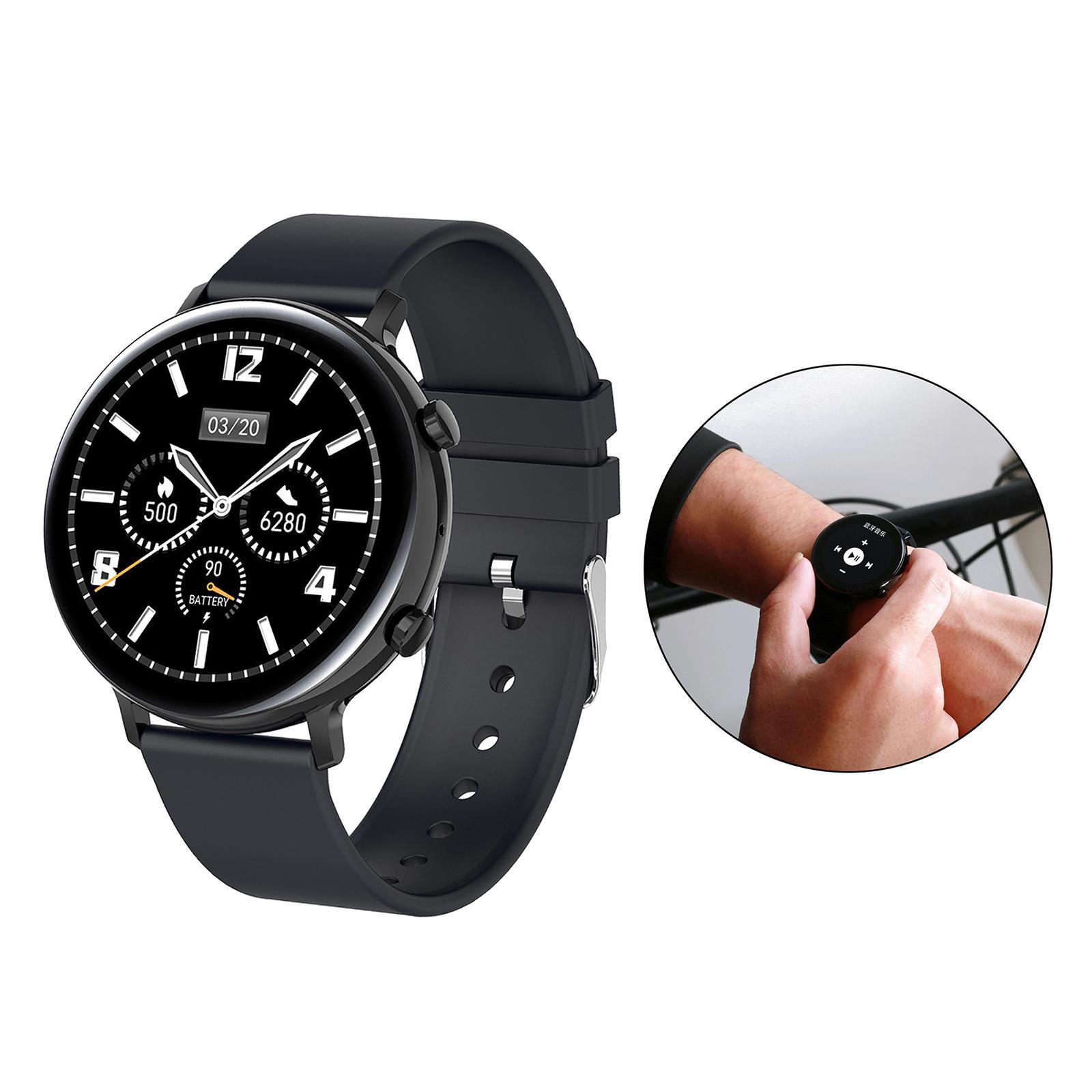 Sports Smartwatch Fitness Tracker Calorie Counter Pedometer Black