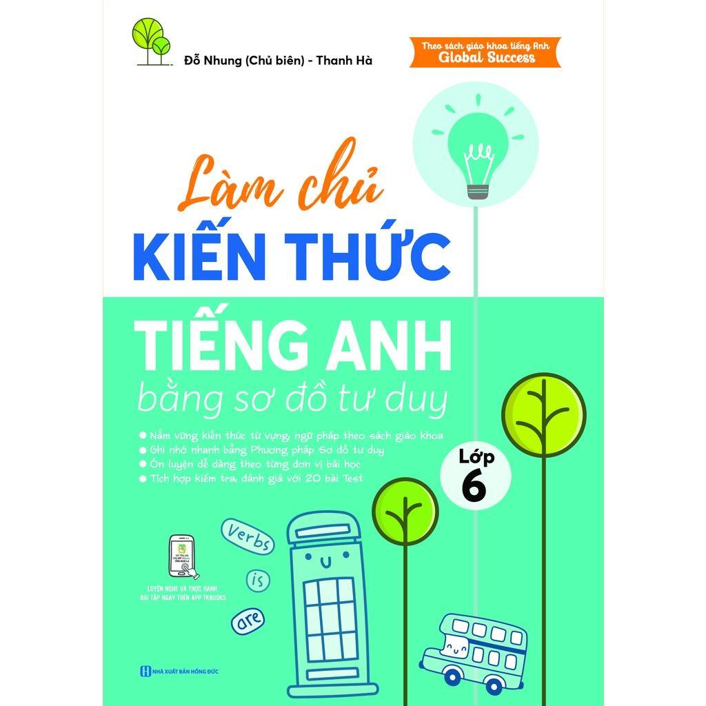 Làm chủ kiến thức tiếng Anh bằng sơ đồ tư duy lớp 6 - Học kèm app - Bản Quyền