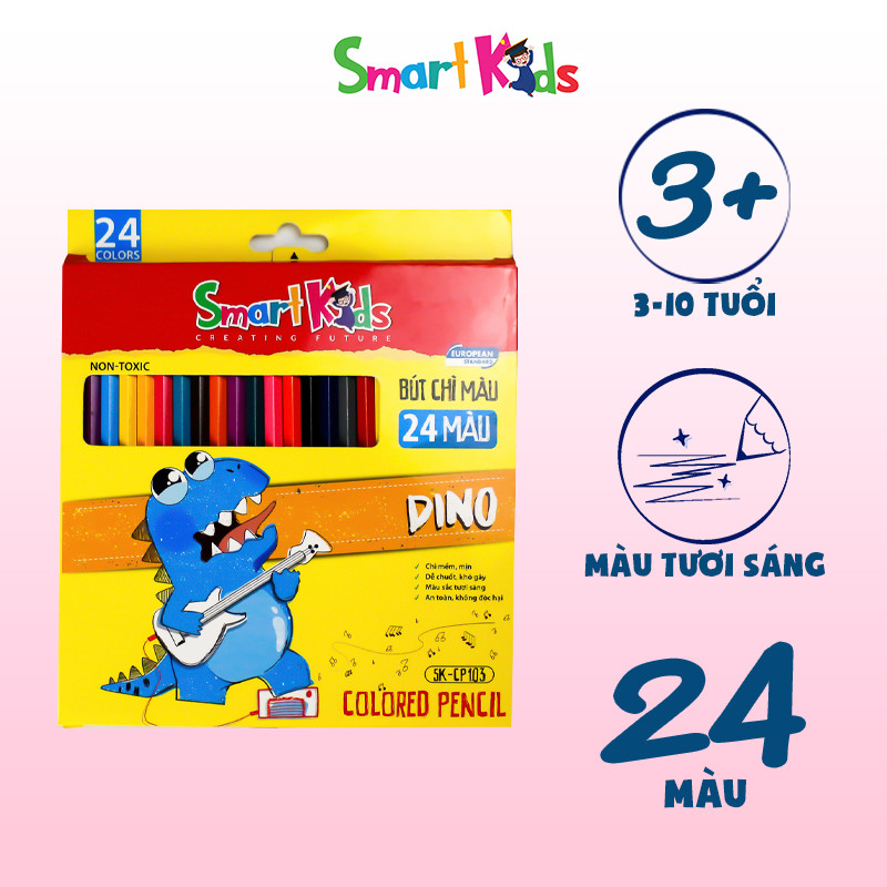 Bộ dụng cụ mỹ thuật Smartkids dành cho bé tiểu học lớp 1 đến lớp 5