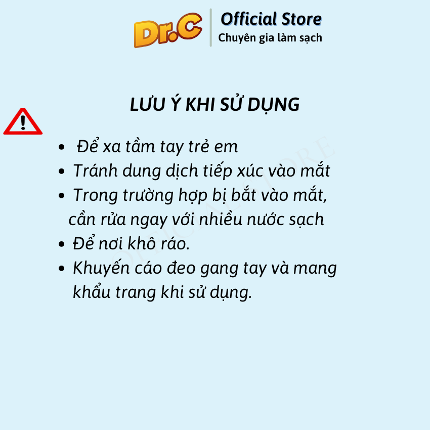 Bột Thông Tắc Đường Ống, Cống Thoát, Chậu Rửa, Vệ Sinh Lồng Giặt Dr.C CHÍNH HÃNG - Be.Easy