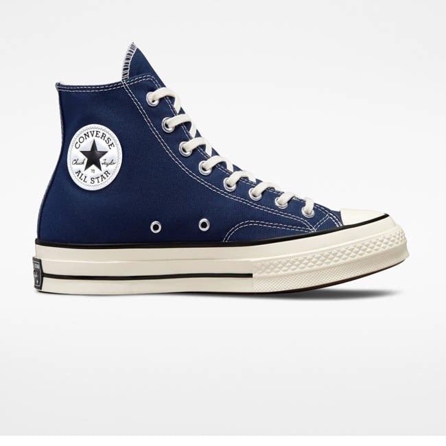 Giày Converse Unisex cổ cao Chuck 70 High Recycled Canvas Midnight Navy - 172676C