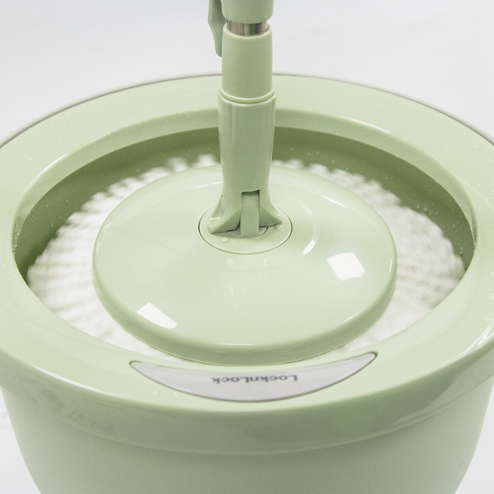 Bộ cây lau nhà Lock&Lock Mini Spin Mop & 4 bông lau sàn ETM498MITS2 - Màu xanh mint