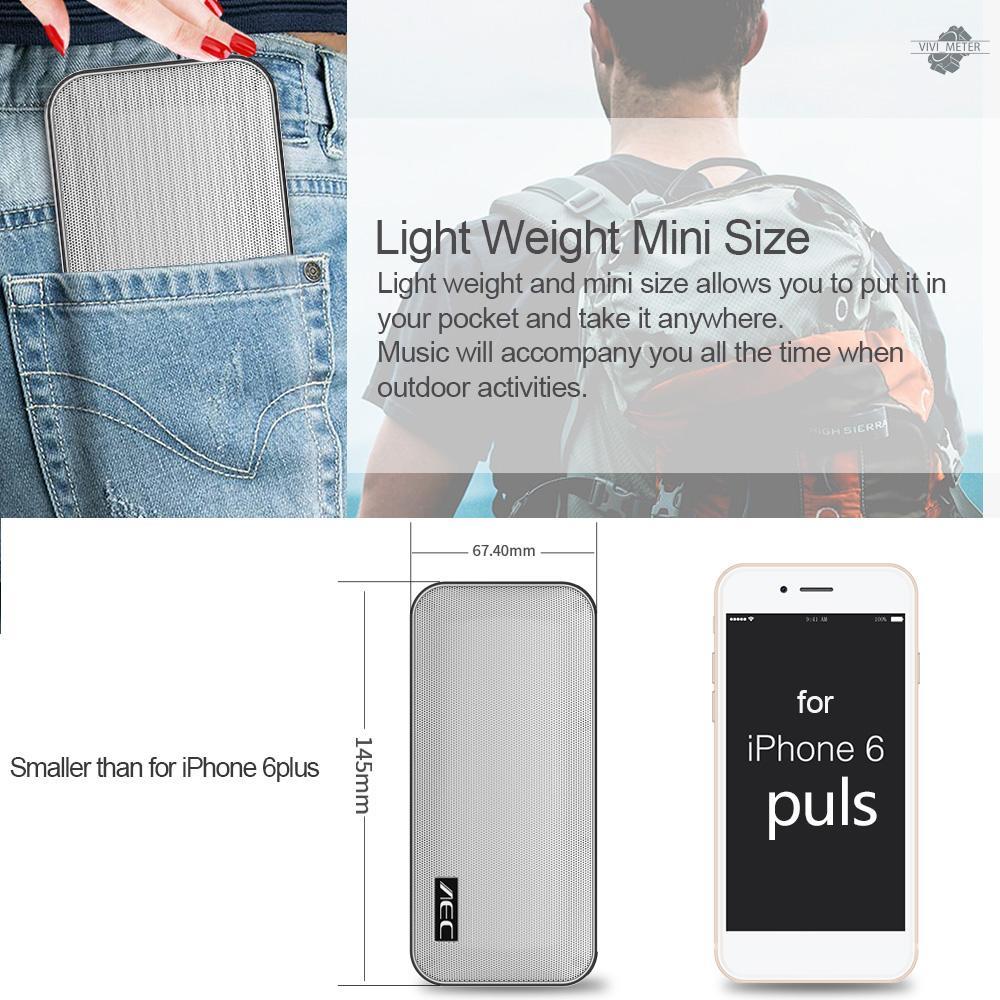 Loa Bluetooth 4.2 Không Thấm Nước Hỗ Trợ Thẻ Nhớ Tf Dung Lượng Pin 2500mah