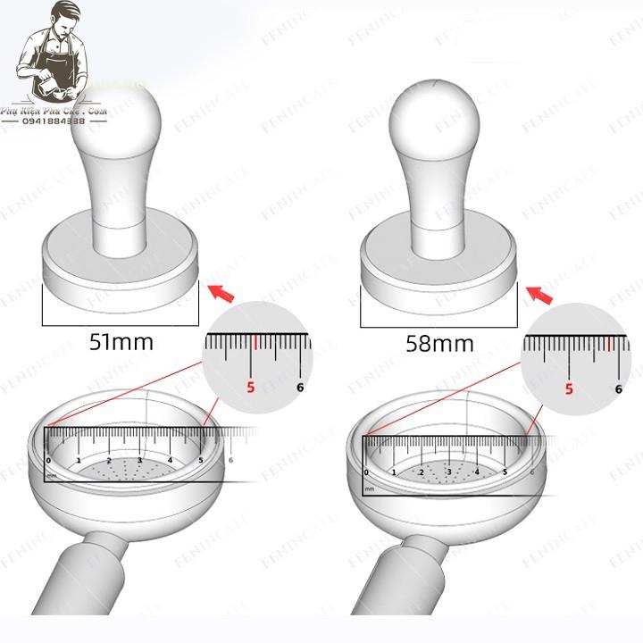 Temper Inox 304 - Cục Nén Cafe Inox 304 - Phụ Kiện Máy Pha Cà Phê