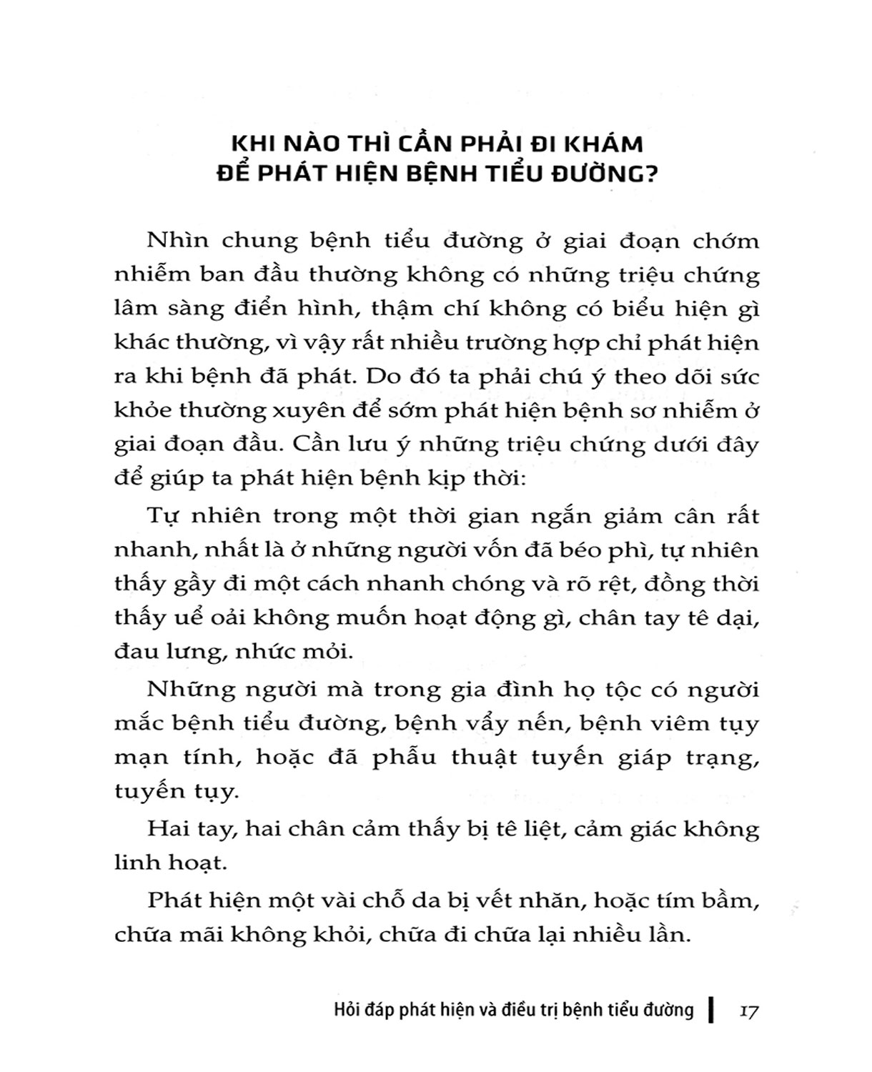 Hỏi - Đáp Phát Hiện Và Điều Tr.ị Bệnh Tiểu Đường