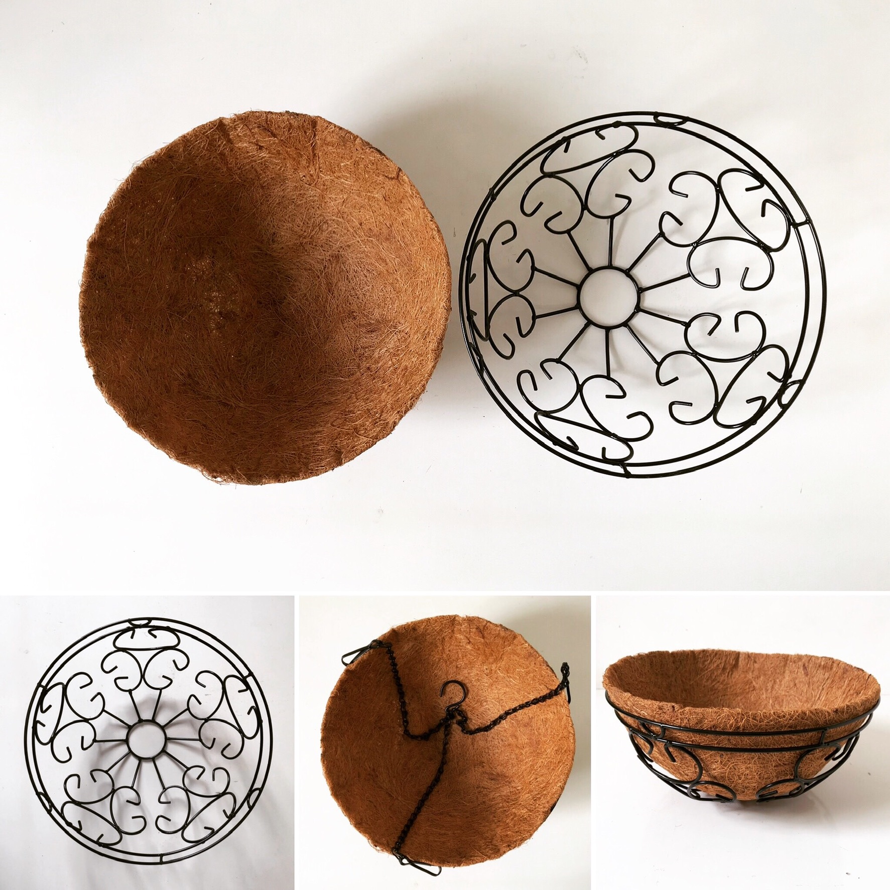 Chậu hoa xơ dừa