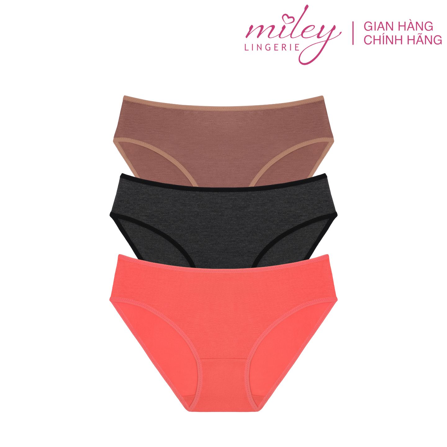 Combo 3 Quần Lót Nữ Flexi Co Dãn 4 Chiều Miley Lingerie New - BCS40