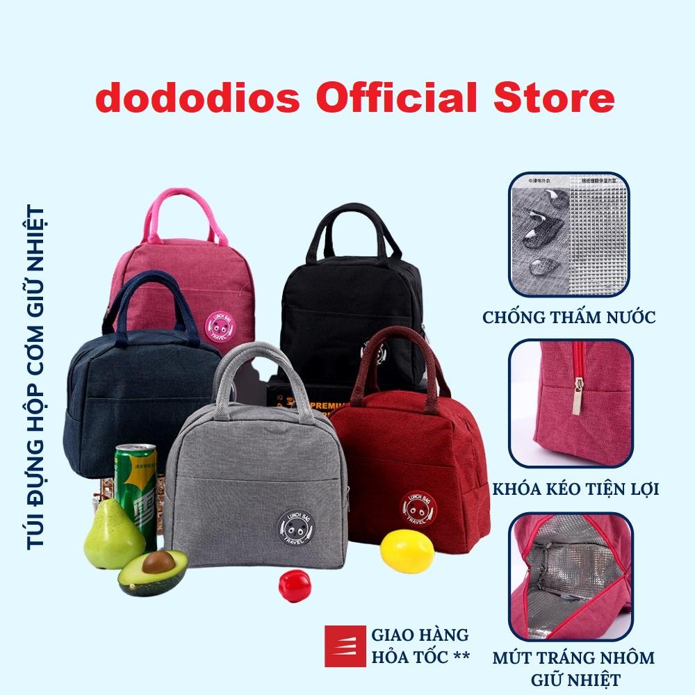 Túi đựng hộp cơm giữ nhiệt cao cấp chính hãng dododios - Màu Tím