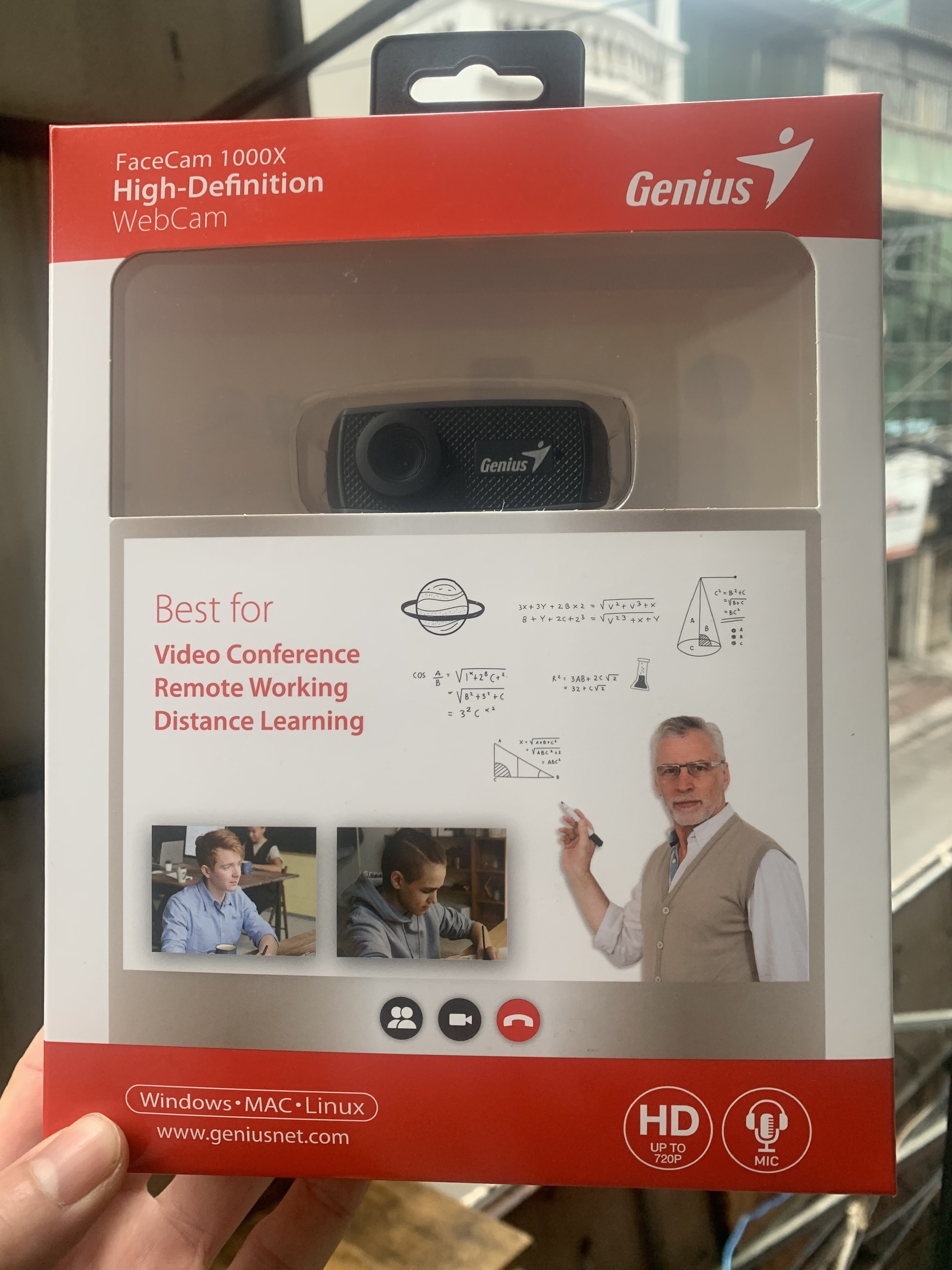 Webcam Genius Facecam 1000X V2 720p- Hàng chính hãng