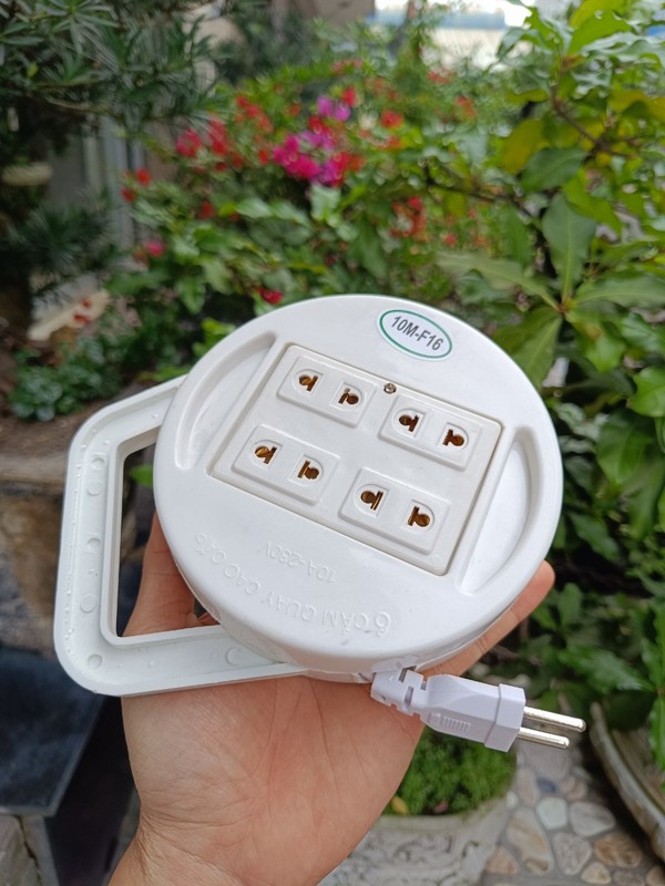 Ổ Cắm Điện Quay Tròn 10M Siêu Bền 1500W