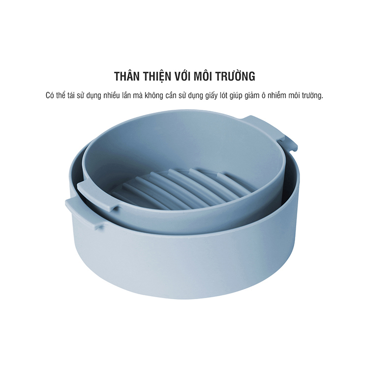 Khay Silicone Dành Cho Nồi Chiên Không Dầu Và Lò Vi Sóng Lock&Lock CKB003 - Hàng Chính Hãng