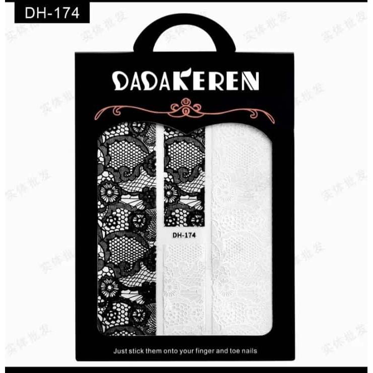 Sticker nails ren - hình dán móng 3D DH-174