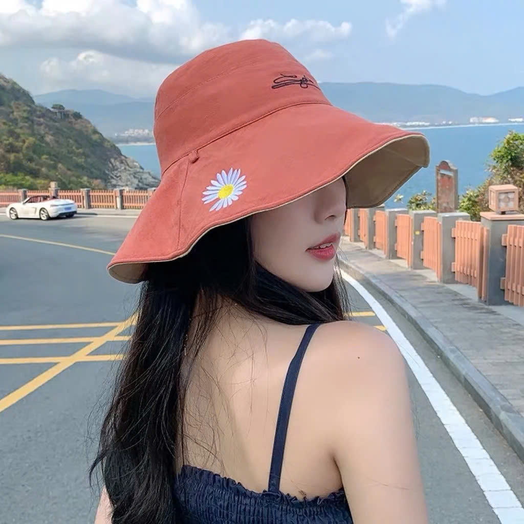 Mũ Chống Nắng Vải Dù Dễ Thương Chất Liệu Bền Đẹp, Thời Trang NÓN CHỐNG NẮNG NỮ