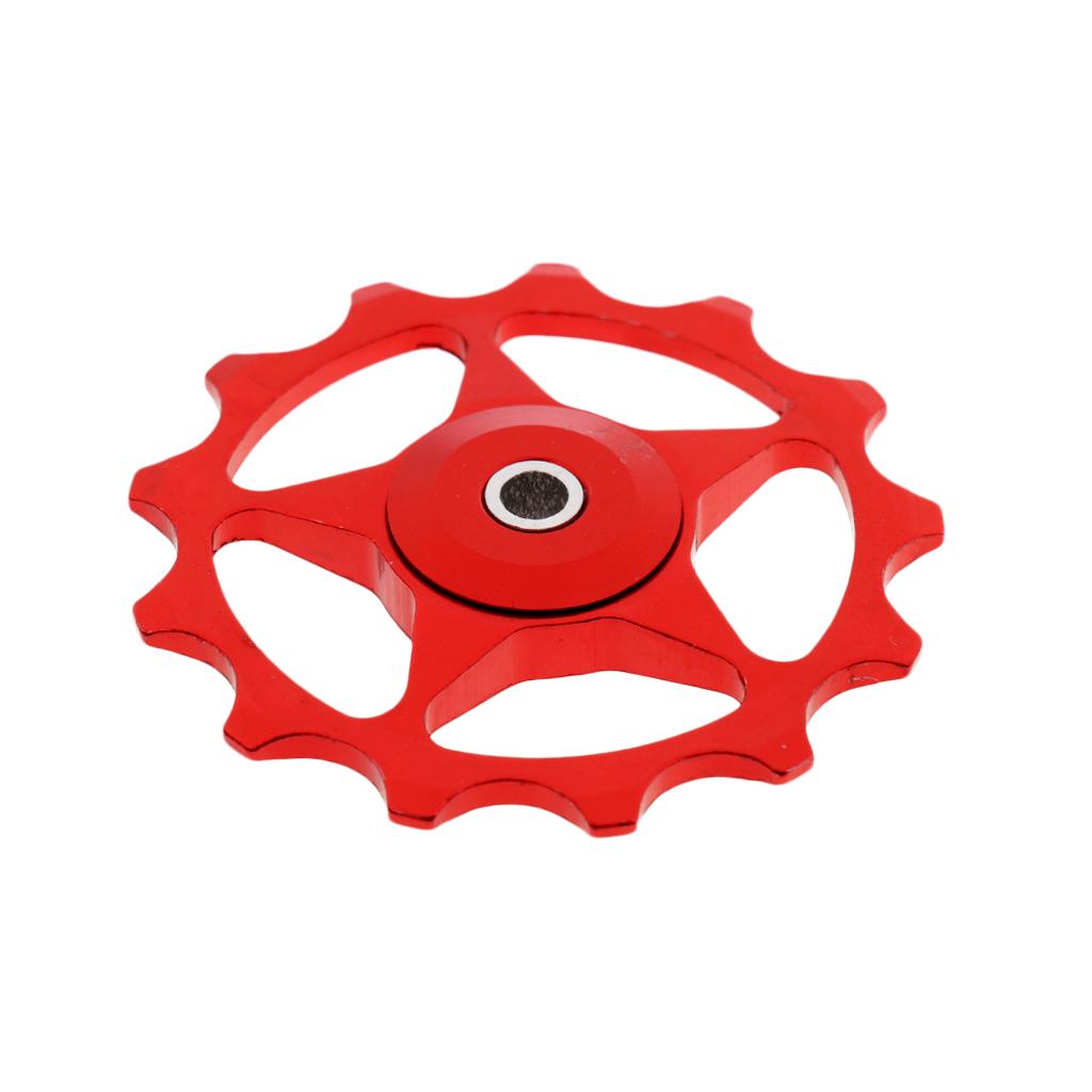13T MTB Bearing Jockey Wheel Pulley Road Bike Bicycle Rear Derailleur Red
