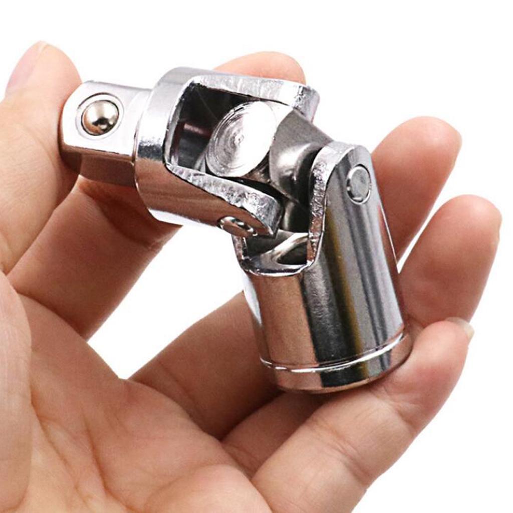 Universal Joint Set 4 Square Drive Ratchet Sockets Adapters 1/4" 3/8" 1/2"