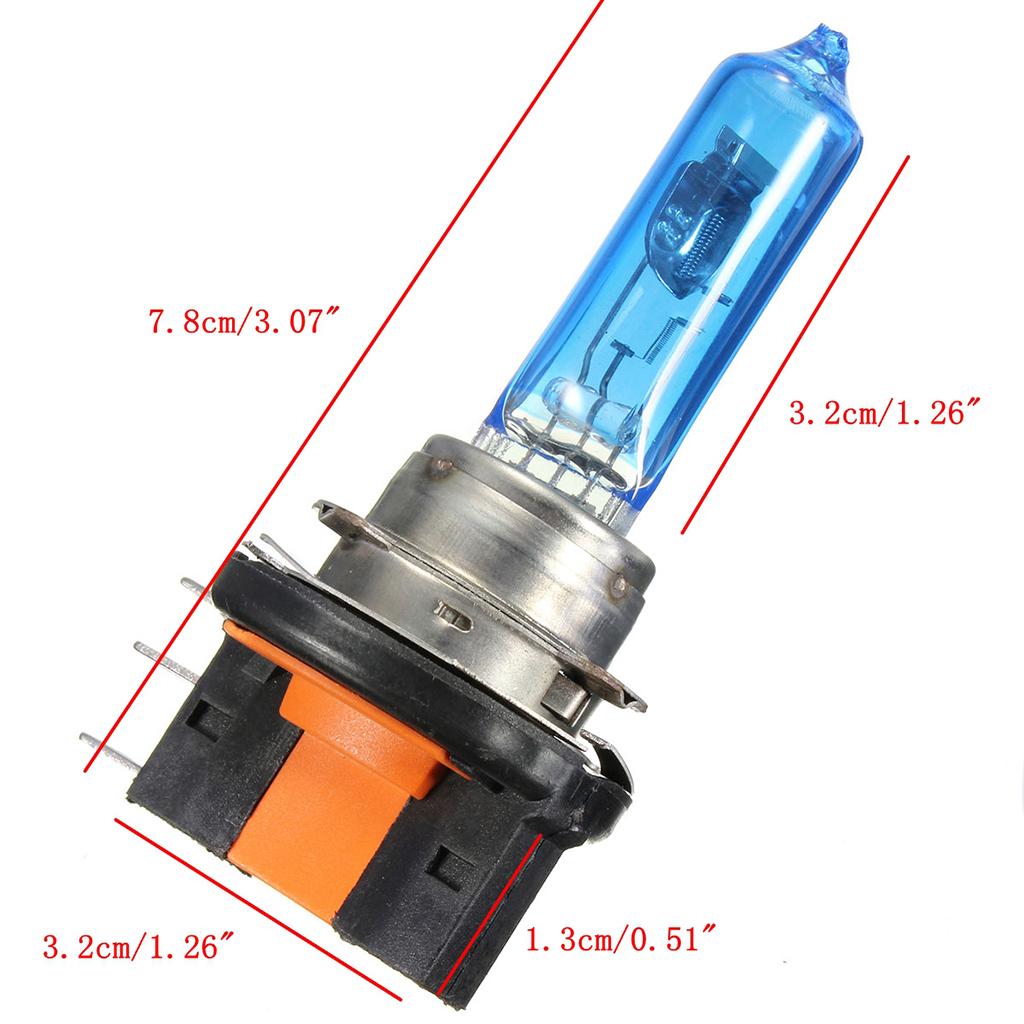 Car High Bright 55w H15 Super White Xenon Head Light Bulb Halogen Lamp 12V
