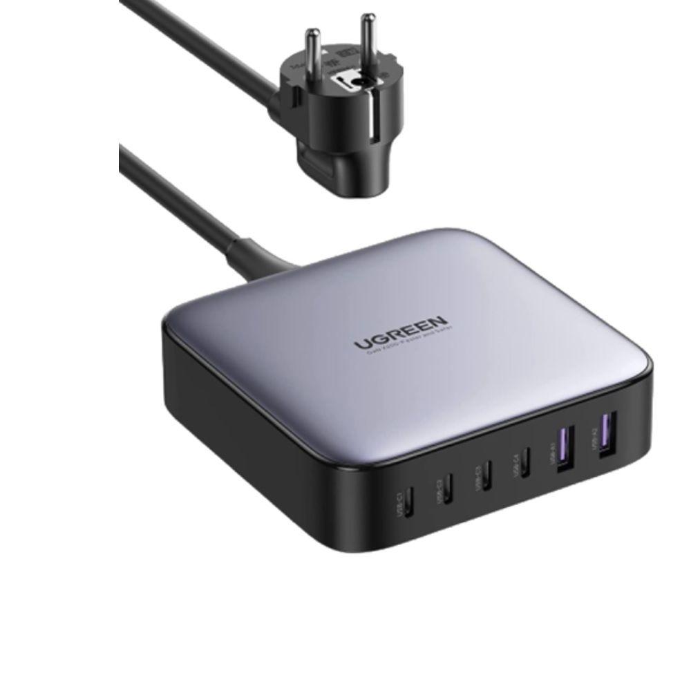 Sạc điện thoại 4 cổng USB-C và 2 USB công nghệ GaN 200W Ugreen 40914  - Hàng chính hãng