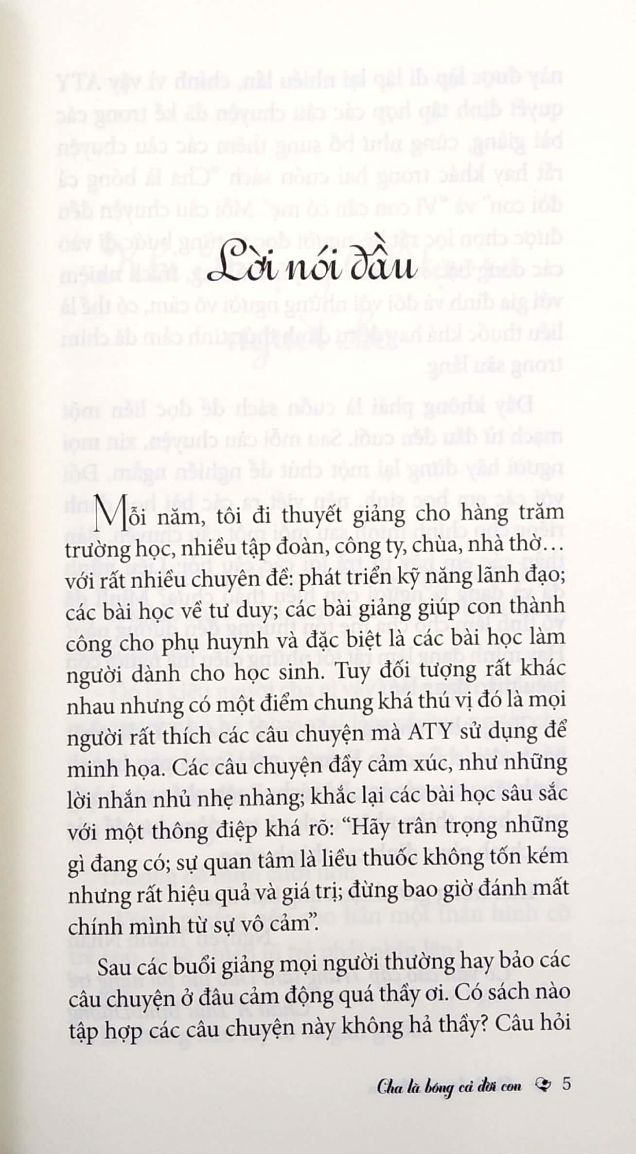 Sống Có Giá Trị - Cha Là Bóng Cả Đời Con