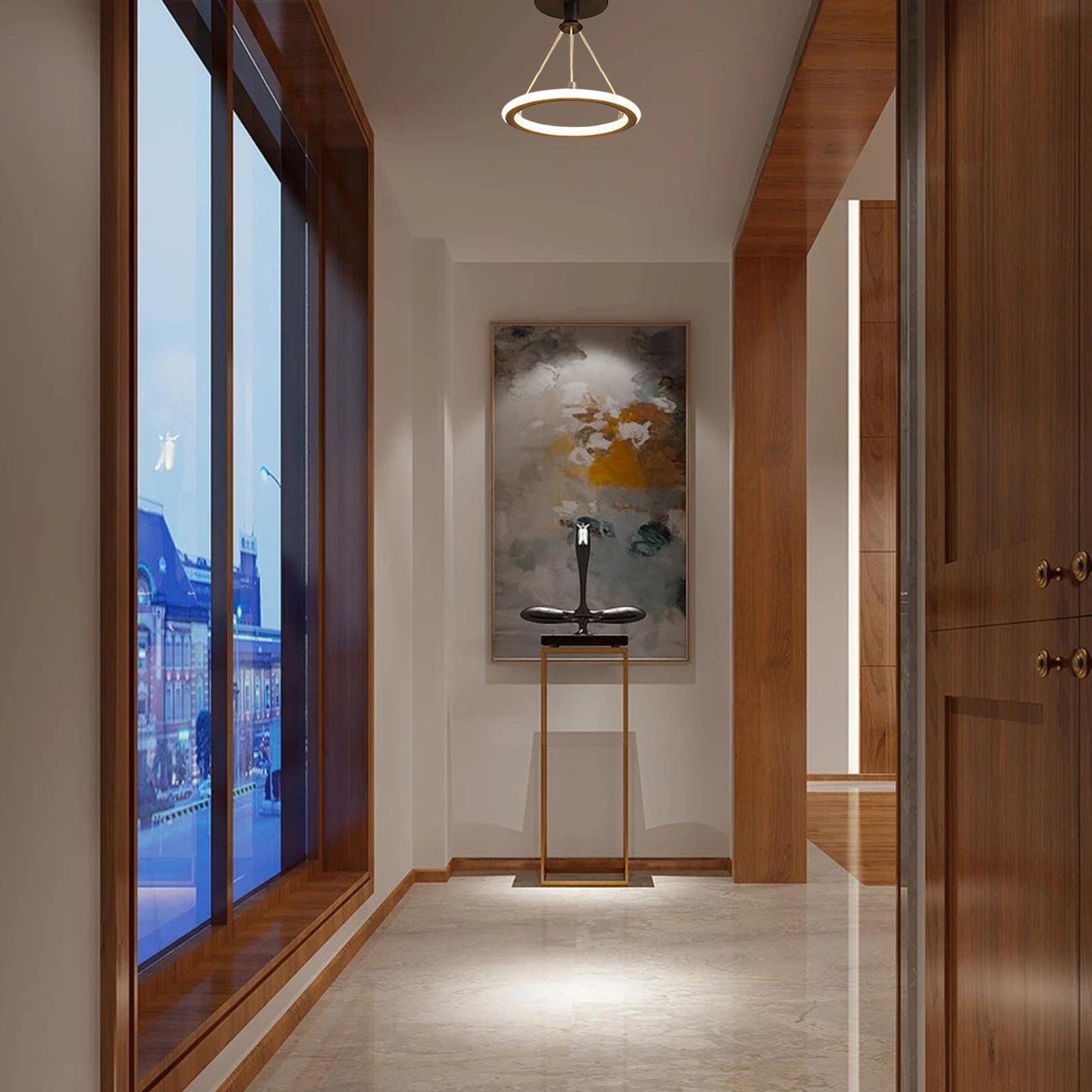 Modern Pendant Light Bar Lamp Room Decor LED Ceiling Lights Hotel Lighting Black