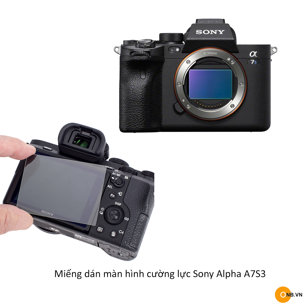 Máy ảnh Sony Alpha A7S3 miếng dán màn hình cường lực