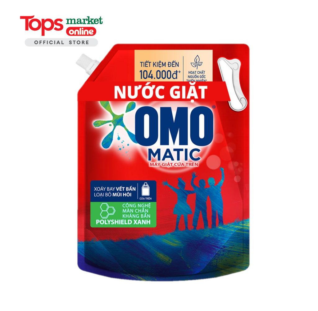 Nước Giặt OMO Matic Cửa Trên Túi 3.9KG