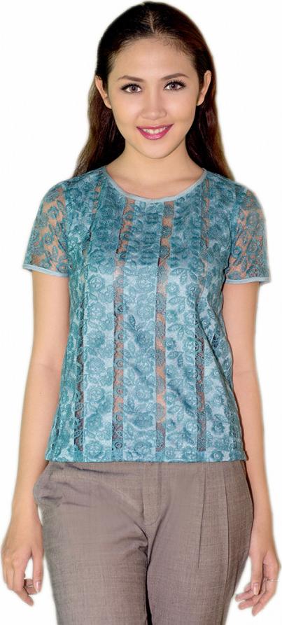 Áo Ren Xanh Lót Lụa Hanali
