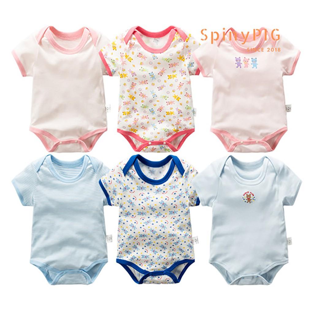 Bộ body sơ sinh 0-2 tuổi xuất Nhật 100% cotton cực đẹp cộc tay cho bé trai và bé gái siêu đáng yêu