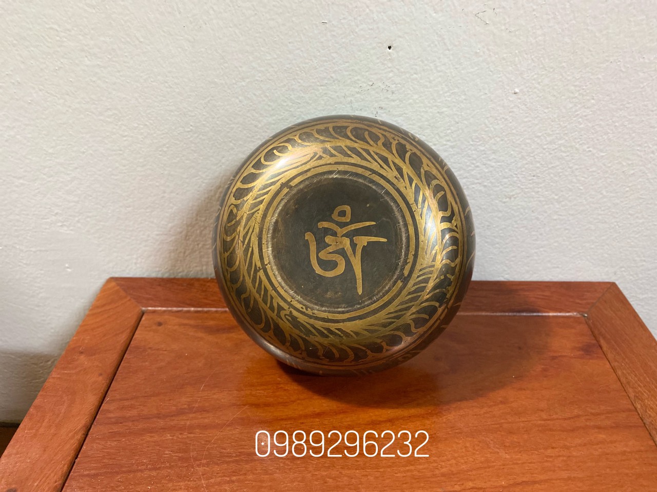 Chuông Bát hát Tây Tạng - chuông xoay thiền, tập yoga size 15.5cm