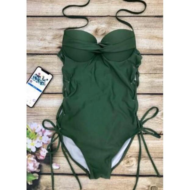 Bikini liền đẹp đồ bơi bộ bơi một mảnh buộc dây 2 bên sườn mặc đi biển sexy ( Ảnh chụp từ khách)