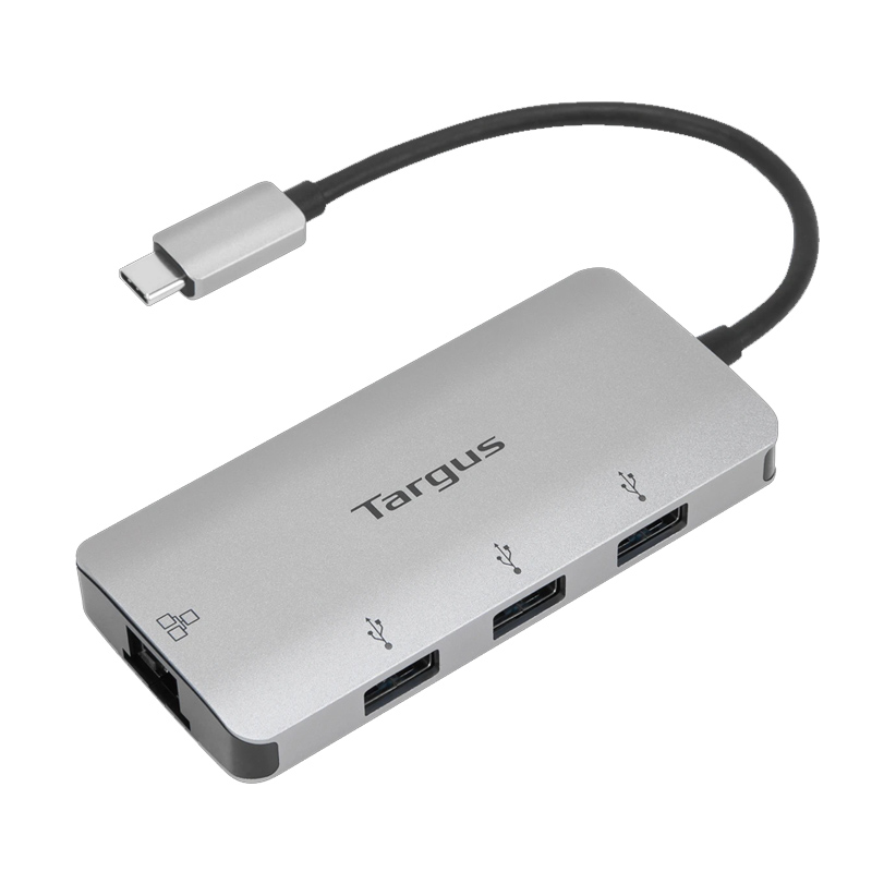 Cổng Chuyển TARGUS 4 In 1 USB-C To 3xUSB-A + Ethernet Adapter - ACA959 - Hàng Chính Hãng