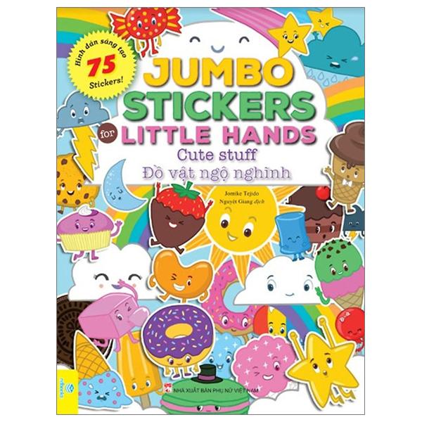 Jumbo Stickers For Little Hands - Cute Stuff - Đồ Vật Ngộ Nghĩnh