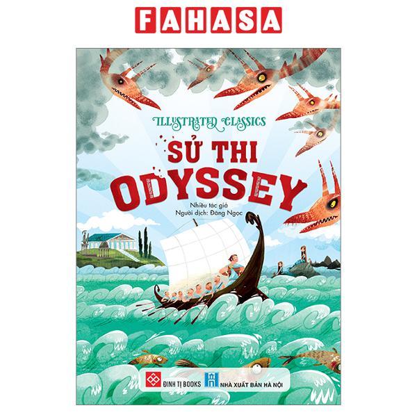 Sách - Illustrated Classics - Sử Thi Odyssey - Bìa Cứng