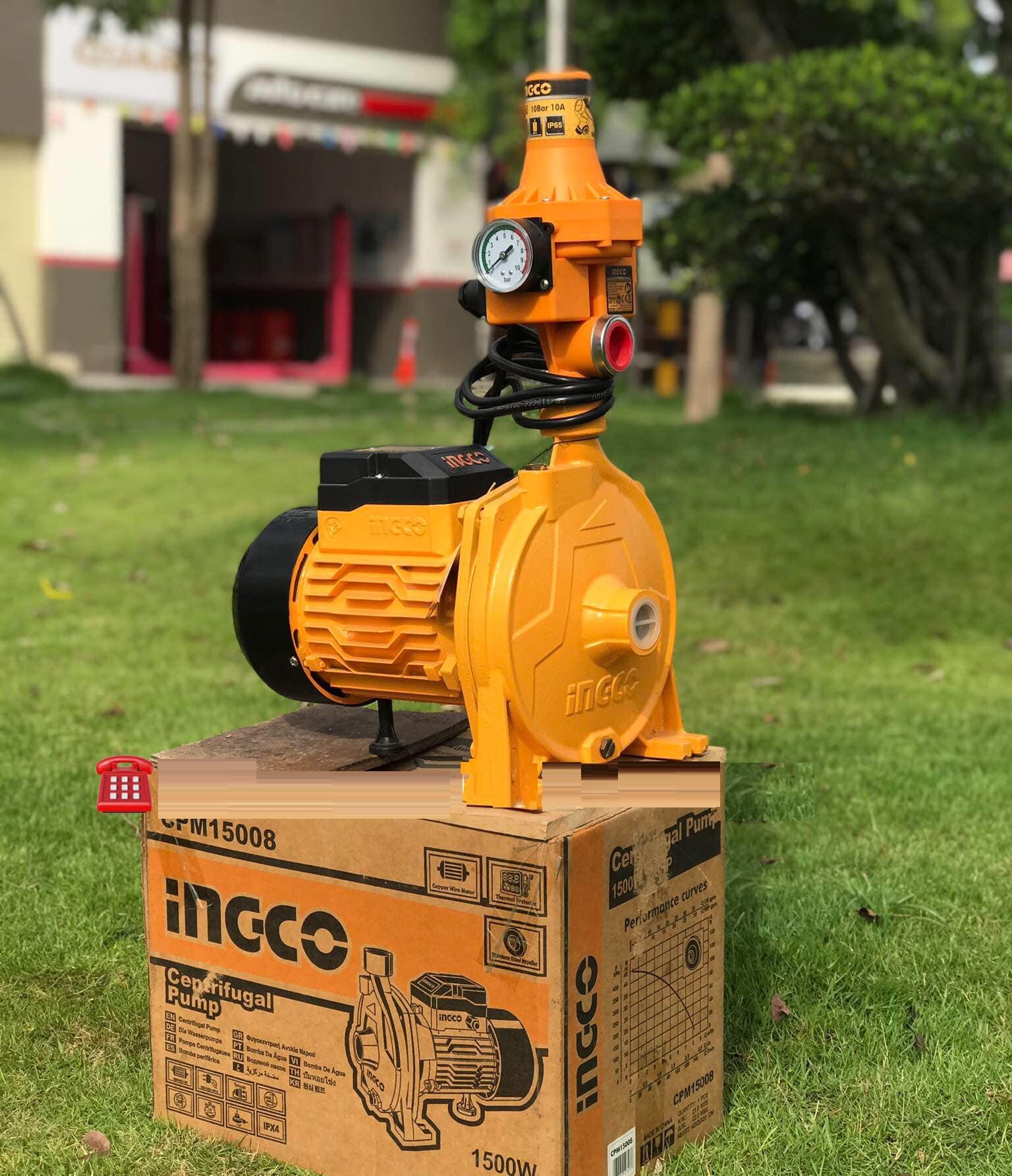 MÁY BƠM LI TÂM 1500W INGCO CPM15008 - HÀNG CHÍNH HÃNG