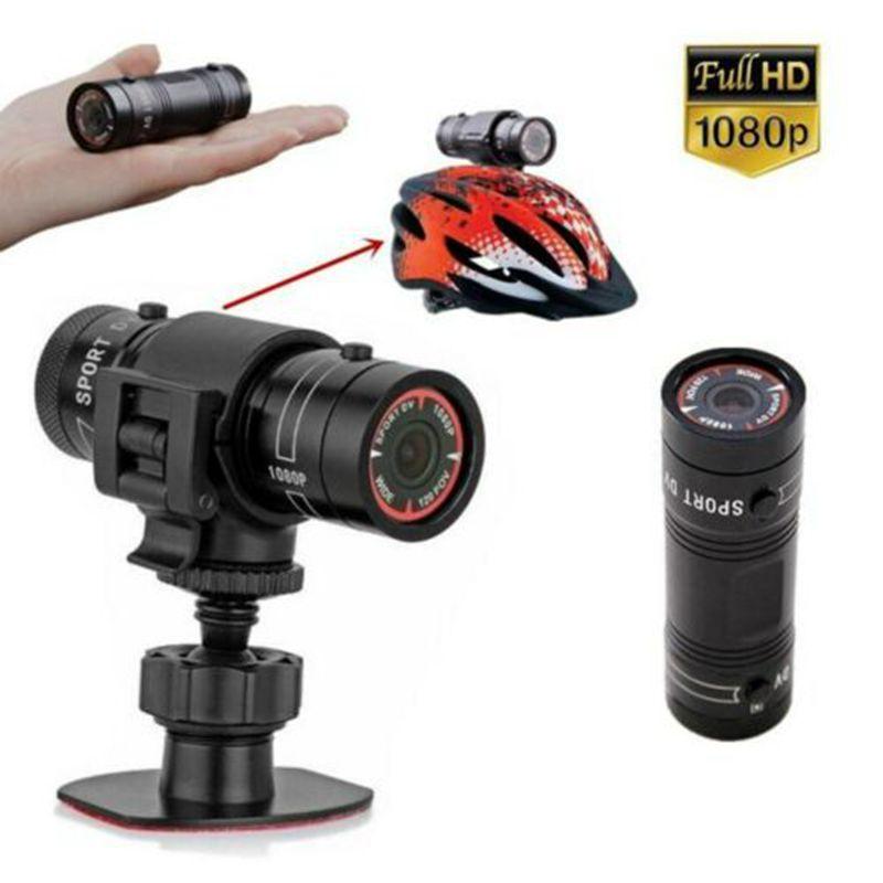 Sport DV Camera 1080p HD Chống Nước Mini Kim Loại Mũ Bảo Hiểm Camera Ngoài Trời Xe Đạp Xe Máy Camera Hành Động Video DV Máy Quay Phim