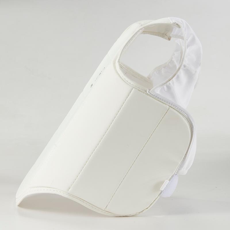 Trẻ em trưởng thành trẻ em pu taekwondo karate bảo vệ ngực bodygear vest bảo vệ quyền anh ta Thiết bị bảo vệ karate bảo vệ vú Color: White Size: XL