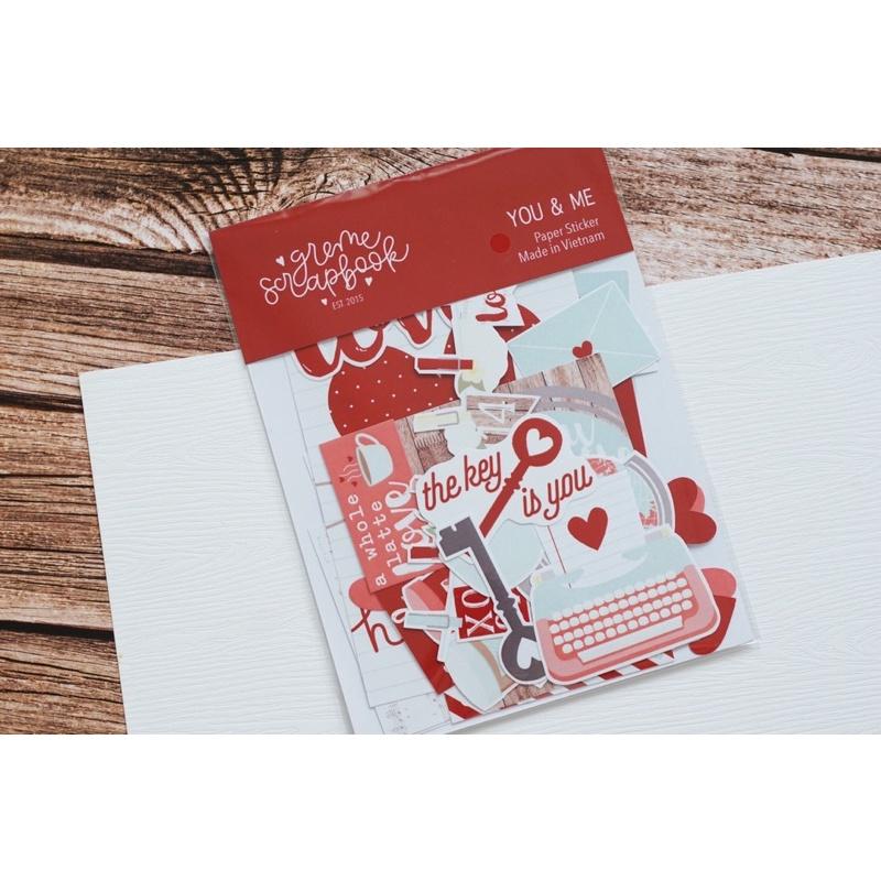 Die cut scrapbook tình yêu