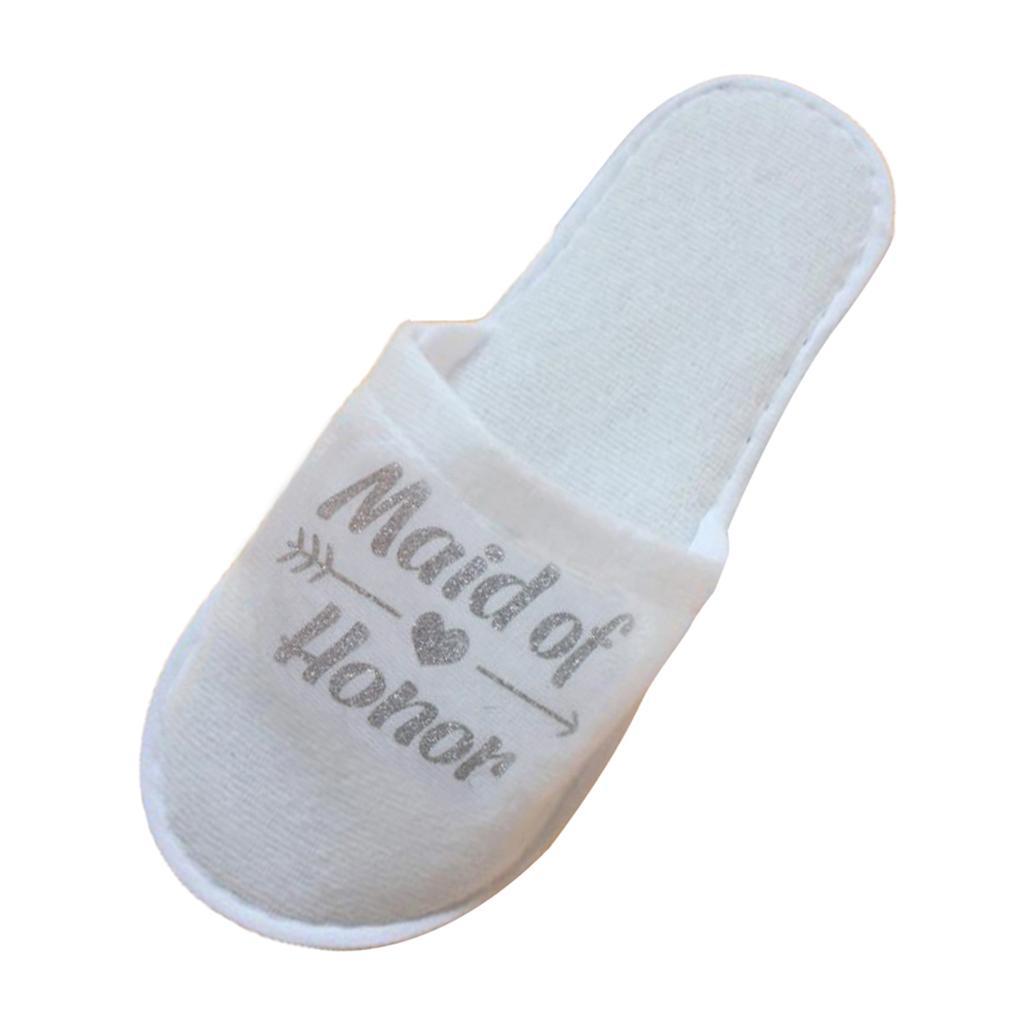 Bride Wedding  Party Slippers Maid of Honor SPA Slippers