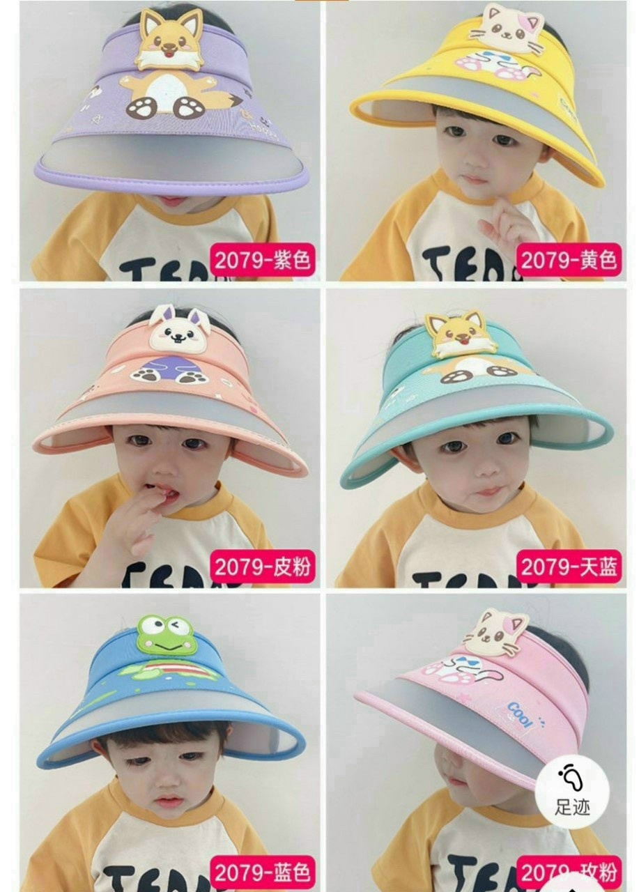 MŨ NÓN NỬA CHÓP HỞ ĐẦU CHE NẮNG CHO BÉ