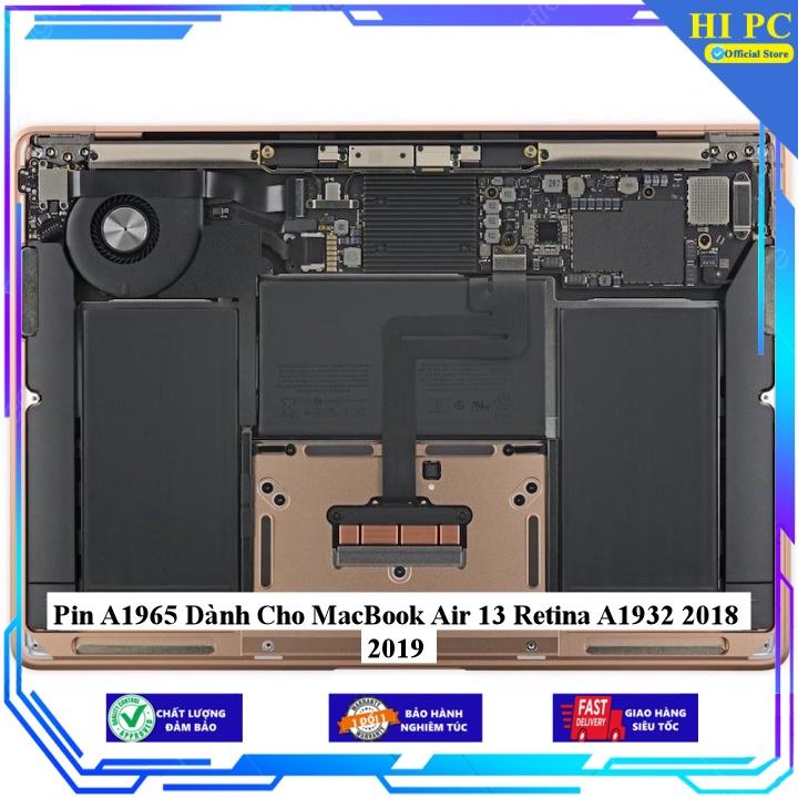 Pin A1965 Dành Cho MacBook Air 13 Retina A1932 2018 2019 - Hàng Nhập Khẩu 